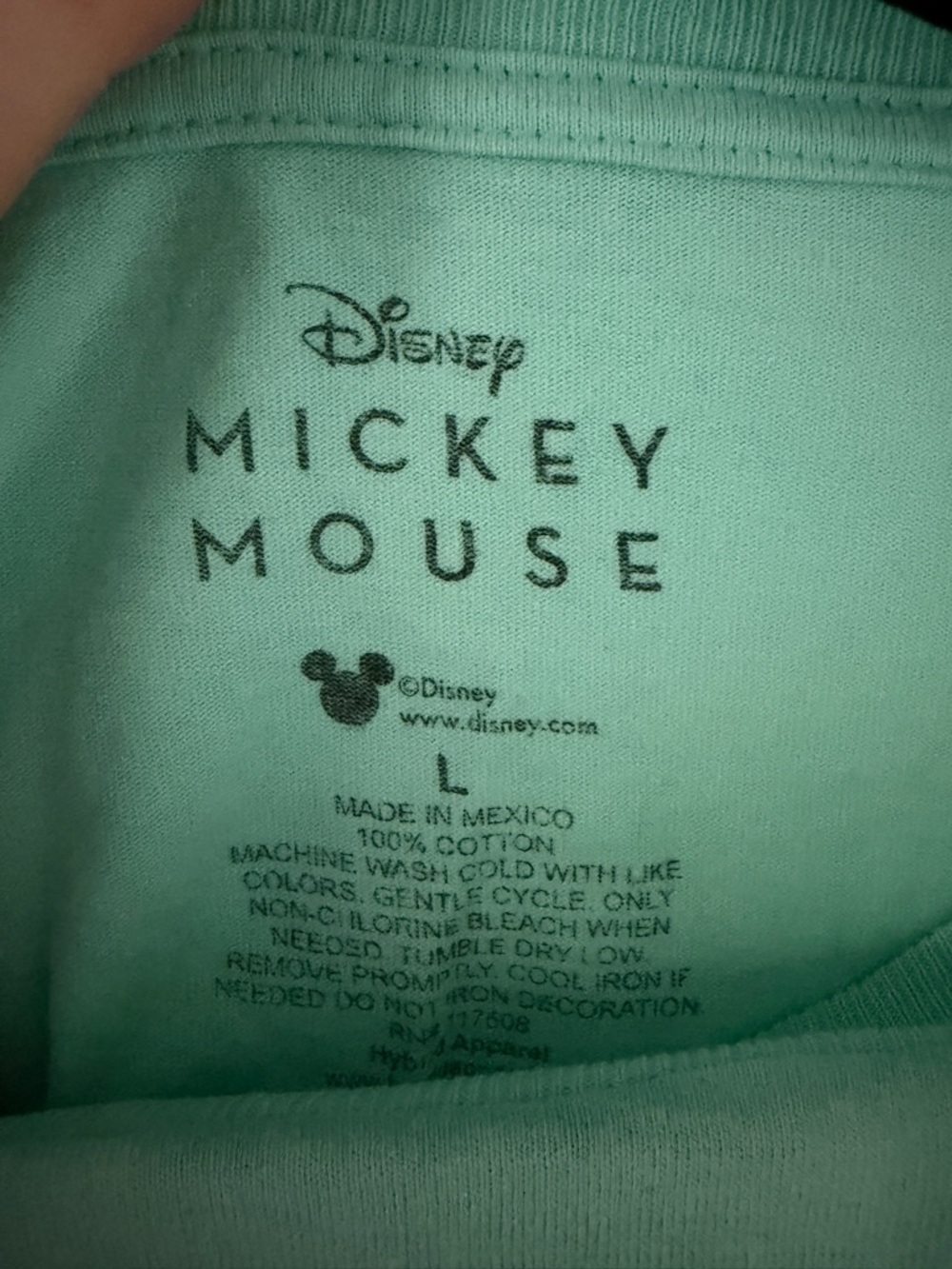 Disney Mint Graphic Mickey Mouse Tee - Picture 3 of 3